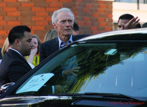 Clint Eastwood arrives at the premiere of Trouble With The Curve.